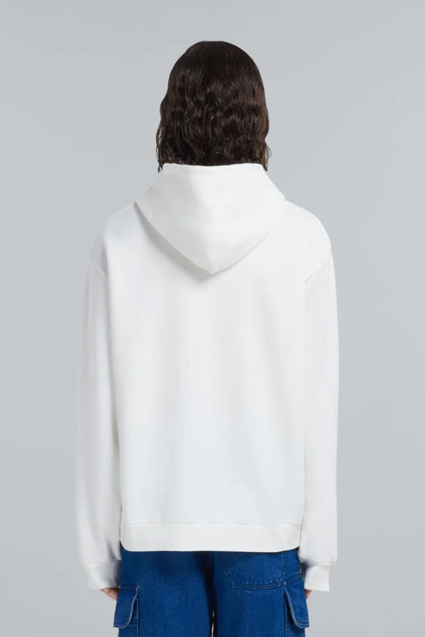 Logo Sweat Hoodie-hoodie-MARNI-white-Luciall