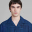 Blue Check Tropical Wool Bowling Shirt-shirt-MARNI-blue-Luciall