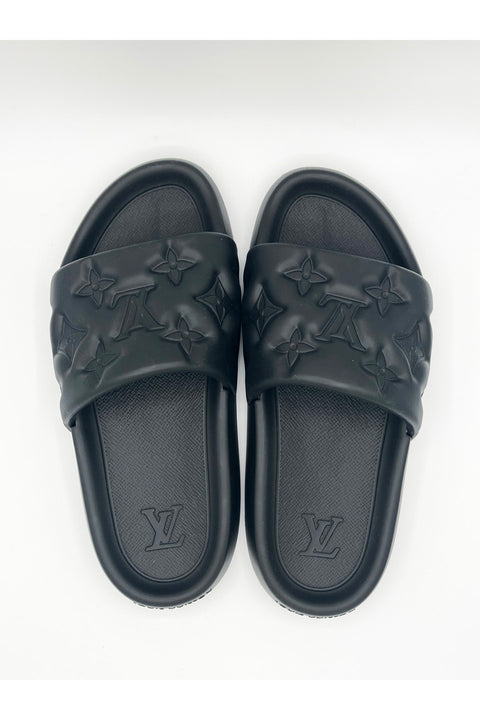Louis Vuitton Waterfront Line Mule ルイヴィトン 1A9FKM ウォーターフロント・ライン ミュール-shoes-louis vuitton-black-Luciall