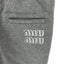 MIUMIU Print Cotton Fleece Sweatpants-pants-MIUMIU-gray-Luciall