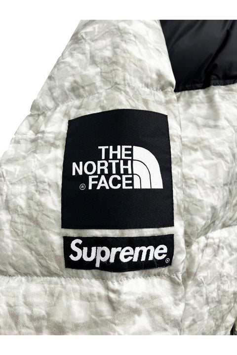 Supreme x The North Face 19AW Paper Print Nuptse Jacket NF0A3SDD-Jacket-Supreme-gray-Luciall