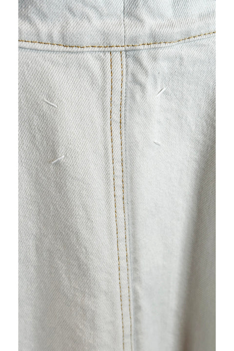 Oversized Shirt Jacket-Jacket-MAISON MARGIELA-white-Luciall