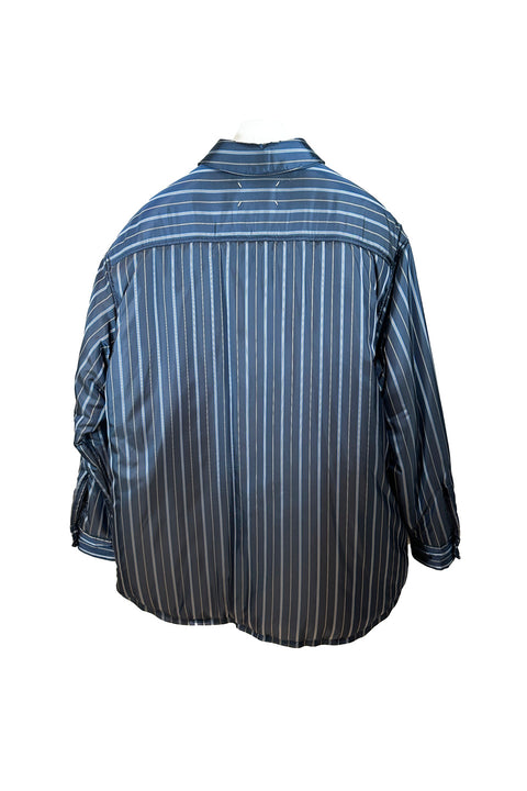 Oversized Padded Shirt-Jacket-MAISON MARGIELA-navy-Luciall