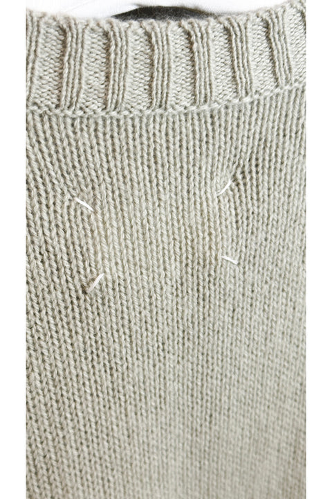 Wool Long Knit Cardigan-cardigan-MAISON MARGIELA-olive-Luciall