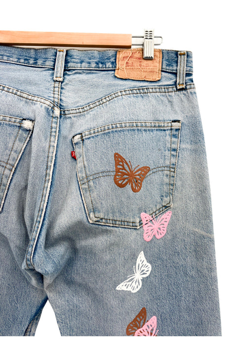About Dreams x Levi's 501 Butterfly Denim-pants-About Dreams-36-Luciall
